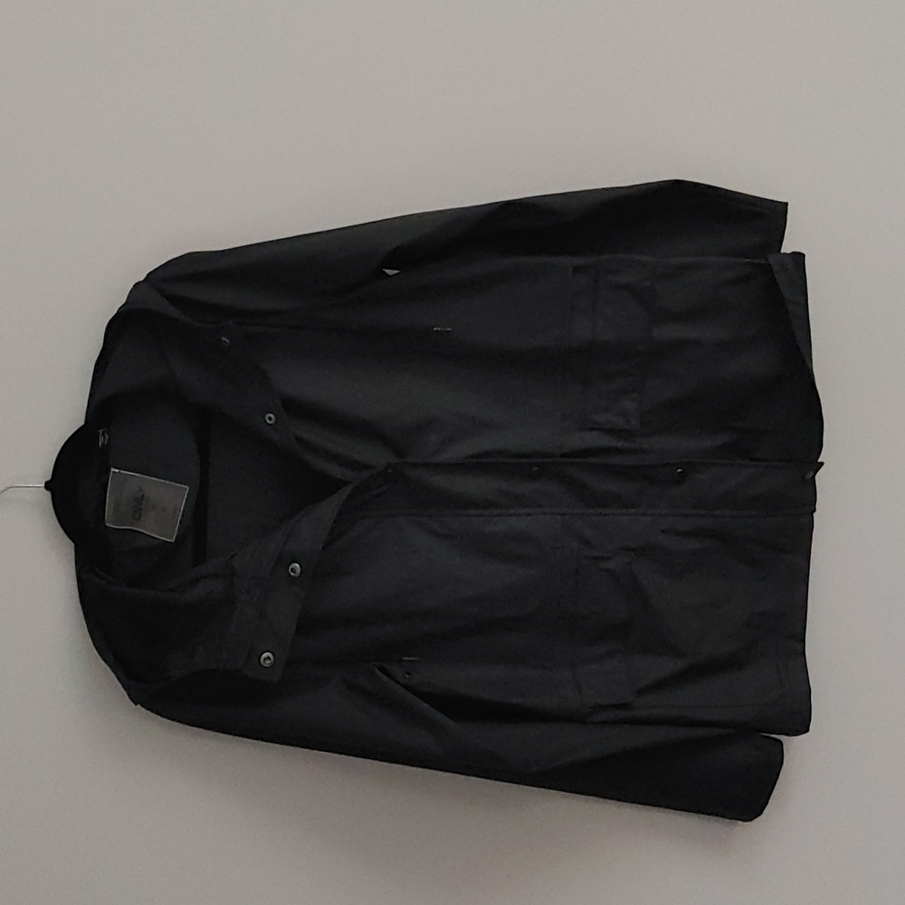 Only Classic Black Rain Jacket Coat M - Picture 1 of 8